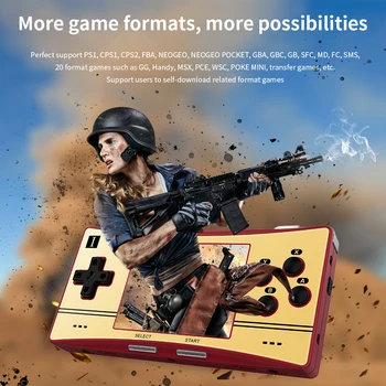 Портативная игровая консоль RG300X с ретро-ручкой, Видеоигровой плеер с IPS-экраном для PS1, Поддержка HD TV Out, Встроенные 5000 игр