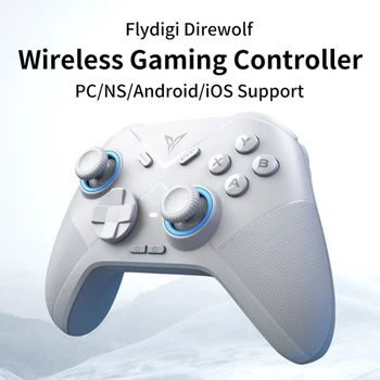 Bluetooth-совместимый контроллер K0AC Flydigi Direwolf для ПК и Android-iOS с Кнопками возврата, Чувствительными к эффекту Холла Джойстиками