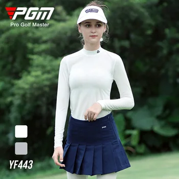 Солнцезащитные рубашки для гольфа Pgm, женская футболка из ледяного шелка с длинными рукавами, женские летние охлаждающие топы с защитой от ультрафиолета, быстросохнущая одежда для гольфа