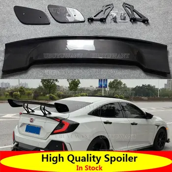 Универсальный автомобильный стайлинг с рисунком из углеродного волокна, Задний спойлер багажника GT Wing для Honda Civic Седан 10-го поколения 4-дверный спойлер