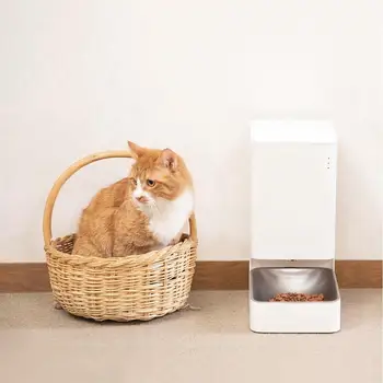 Xiaomi Mijia Smart Pet Feeder с автоматической регулировкой времени подачи Сохраняет свежесть корма, составьте рацион для домашних животных С помощью приложения Mi Home