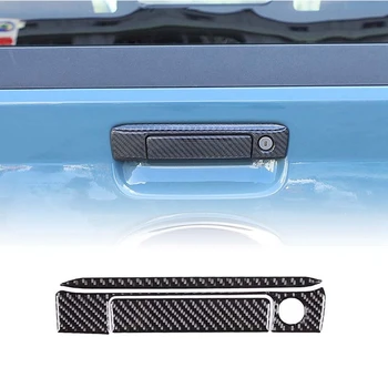 Наклейки на ручку крышки багажника автомобиля для Ford Maverick 2022 2023 Запчасти из мягкого углеродного волокна