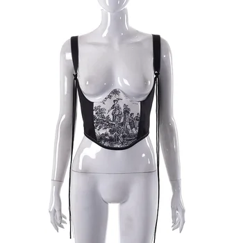 Lenceria Bodys Сексуальный Женский Корсетный Пояс Gothic Cosert Espartilho Корсет Mujer Para Vestir Цветочные Бюстье и корсеты