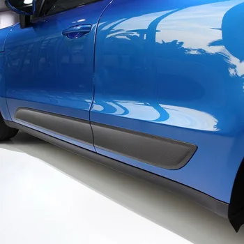 Комплект внешней отделки боковой юбки двери из 100% углеродного волокна для стайлинга автомобилей Porsche Macan 2014-2017