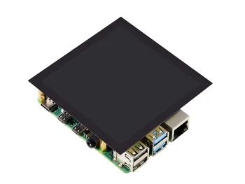 квадратный емкостный сенсорный ЖК-дисплей с диагональю 4 дюйма для Raspberry Pi, 720 × 720, DPI, IPS, крышка из закаленного стекла, низкое энергопотребление