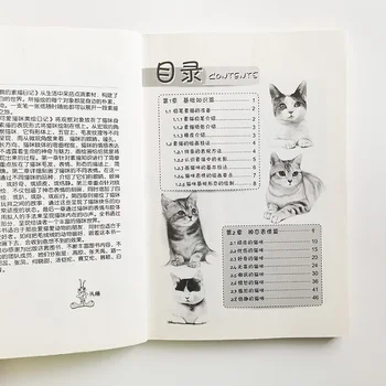 My Sketch Diary - Прекрасный дневник рисования кошек, Учебник по рисованию Каваи / cute Cats Art Book для взрослых, Китайское издание
