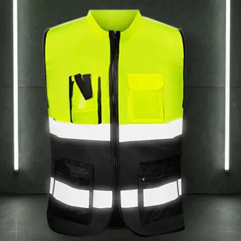 Светоотражающий жилет безопасности с высокой видимостью Защитная одежда Светоотражающий жилет для велосипедистов Конструкция волонтера-охранника