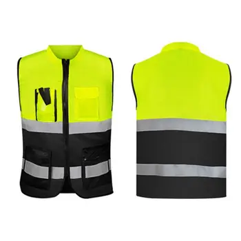 Светоотражающий жилет безопасности с высокой видимостью Защитная одежда Светоотражающий жилет для велосипедистов Конструкция волонтера-охранника