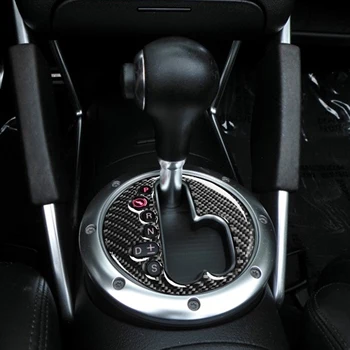 Для Audi TT 8N 2001-2006 из настоящего углеродного волокна Центральная панель переключения передач Декоративная крышка Аксессуары для украшения интерьера автомобиля Наклейка