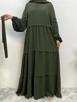 Хит продаж, Молитвенное платье для мусульманок, Марокканский Кафтан, пояс, Турецкая Абайя, Исламская одежда, Шифоновое Длинное платье, Скромный халат, красный