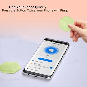 Устройство для поиска по Bluetooth Tuya Smart Life с защитой от потери, сигнализация о потере мобильного телефона, двунаправленный искатель, GPS-трекер Tag с аккумулятором