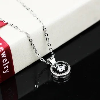 Корейская версия медного посеребренного ожерелья, женская милая круглая цепочка с прекрасным темпераментом, короткая цепочка для ключиц