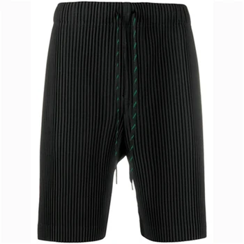 Шорты из плиссированной ткани Issey Miyake Homme Plisse, прямые брюки с эффектом подвешивания, мужские повседневные шорты