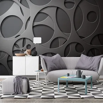 Изготовленная на заказ 3D фреска Современный минималистичный фон для телевизора в абстрактном стиле Обои для стен спальни Домашний Декор Papel De Parede Tapety Art